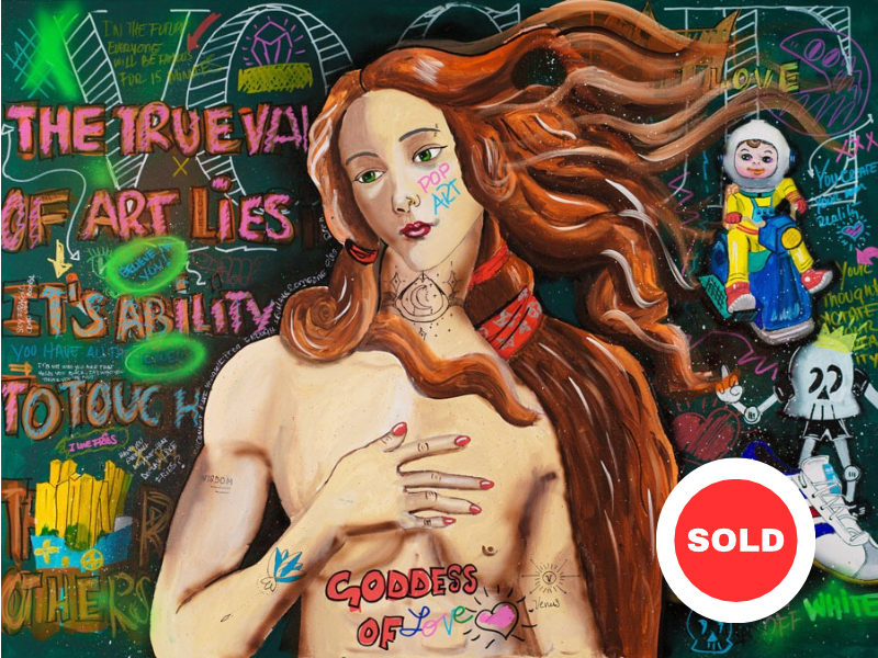 BIRTH OF VENUS REIMAGINED ORIGINAL ARTWORK