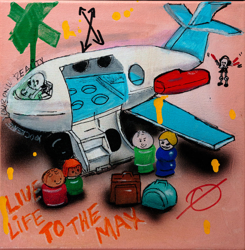 Live to the Max — original acrylic painting by Mads Suquet, MADHAUS Studios