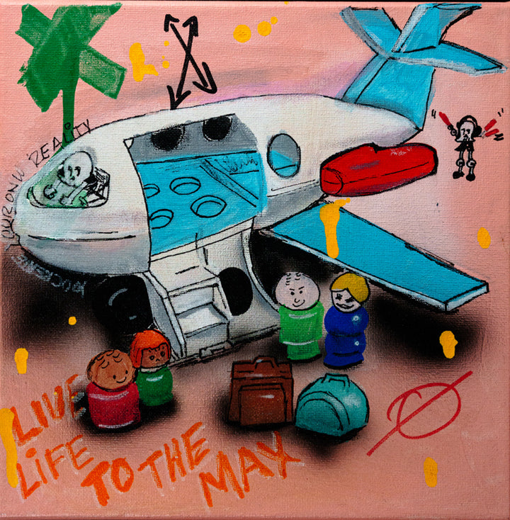 Live to the Max — original acrylic painting by Mads Suquet, MADHAUS Studios