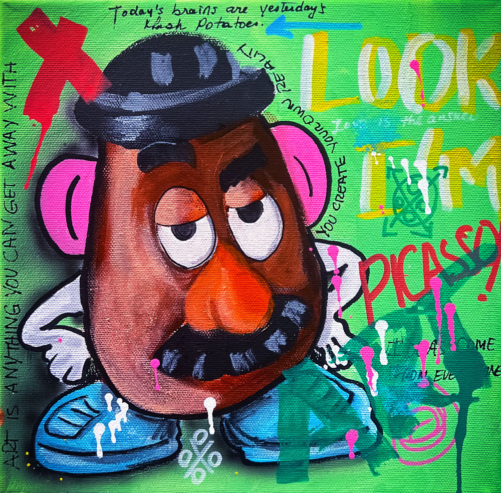 Mr. Potato — original acrylic painting by Mads Suquet, MADHAUS Studios