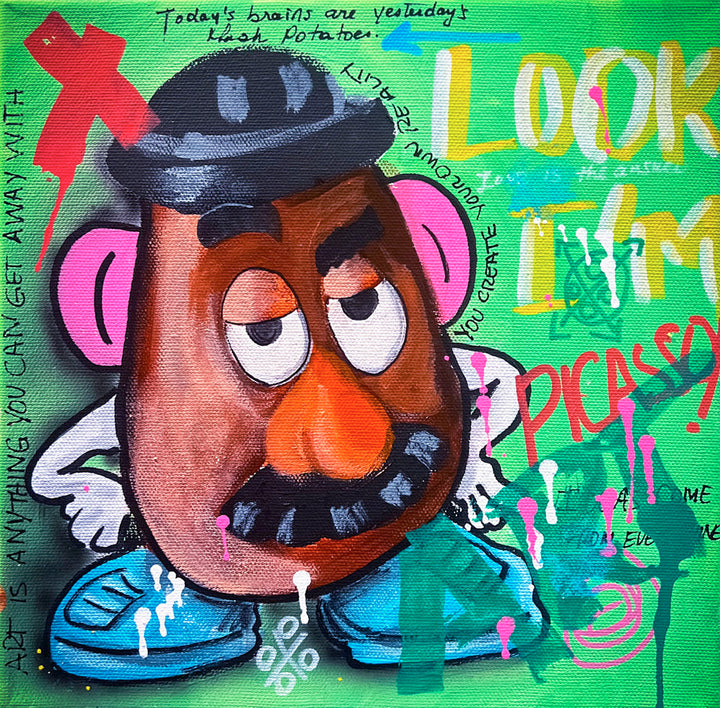 Mr. Potato — original acrylic painting by Mads Suquet, MADHAUS Studios