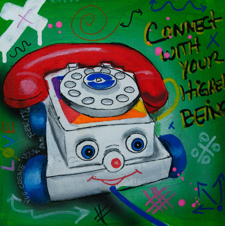 Connect — original acrylic painting by Mads Suquet, MADHAUS Studios
